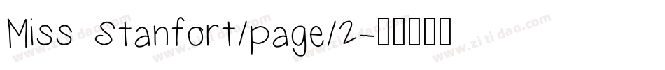 Miss Stanfort/page/2字体转换
